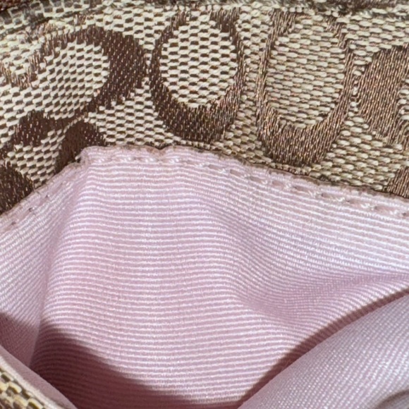 Coach brown logo keychain ID CASE KEYS - Picture 12 of 14